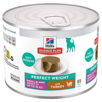 Hill's Perfect Weight indyk adult małe rasy 200 g × 12