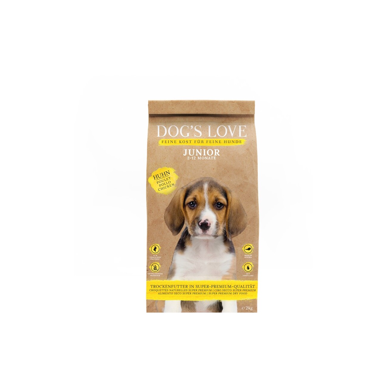 Dog's Love kurczak junior 2 kg