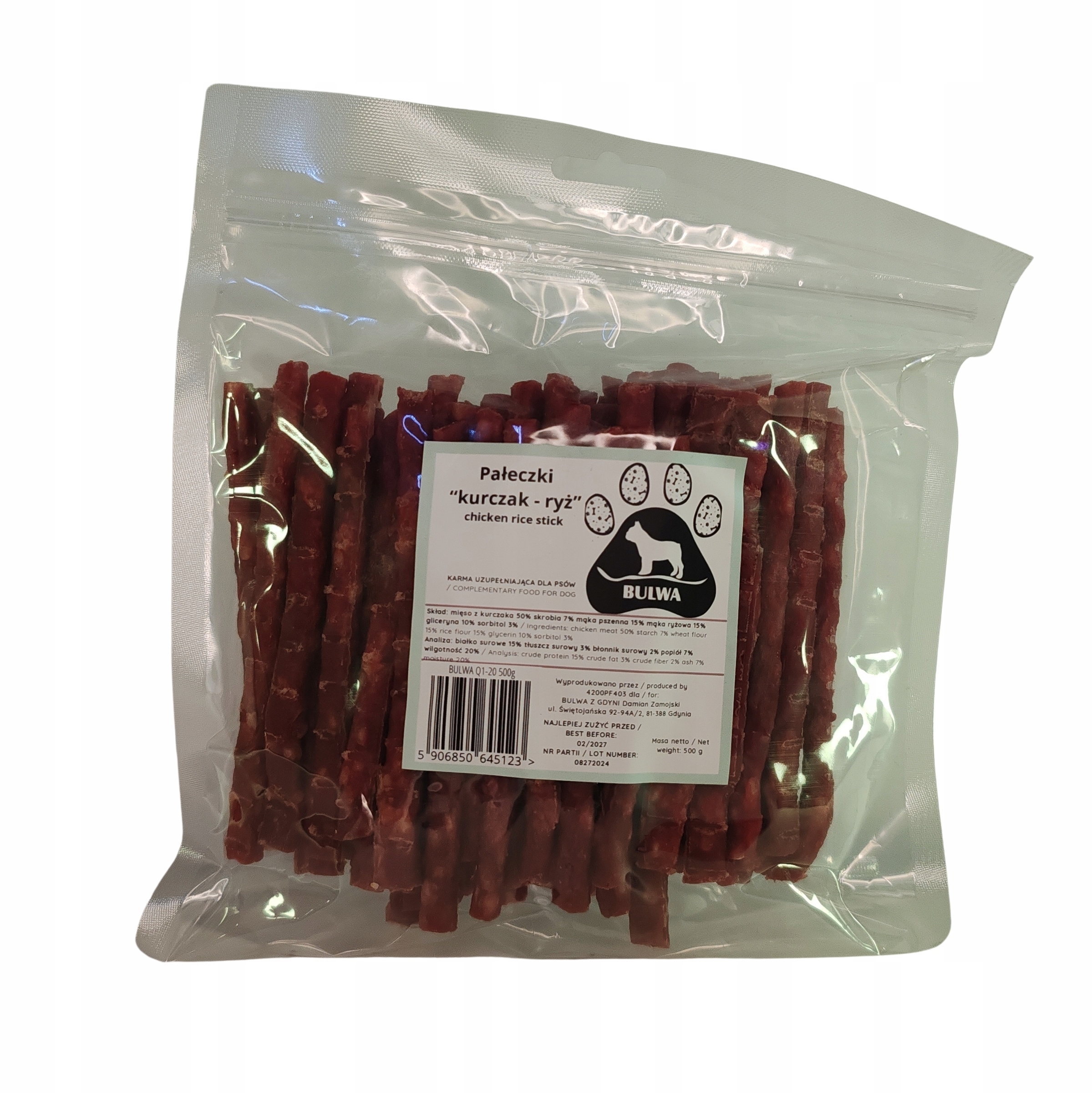 Bulwa kurczak z ryżem 500 g