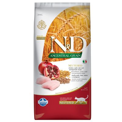 Farmina N&D Ancestral Grain Sterilised kurczak adult 5 kg × 2