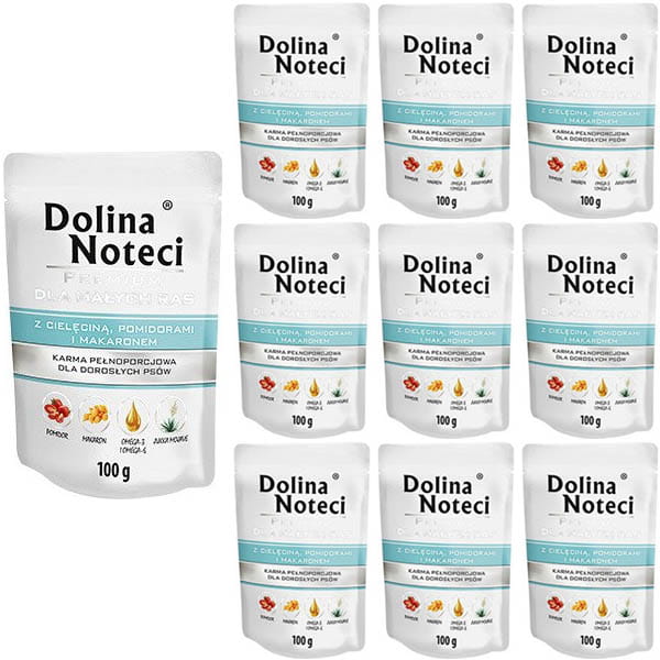Dolina Noteci Premium cielęcina adult małe rasy 100 g × 10