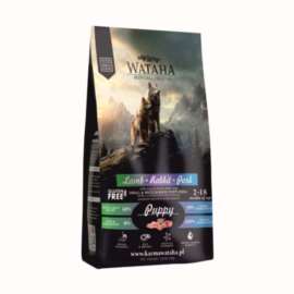 Wataha Hypoallergenic jagnięcina, królik, wieprzowina junior małe rasy 6 kg