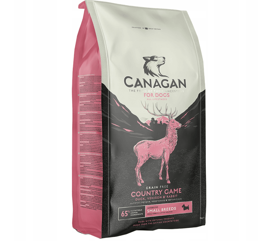 Canagan Country Game kaczka, królik, sarnina małe rasy 2 kg