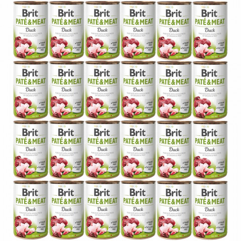 Brit Pate & Meat kaczka 400 g × 24