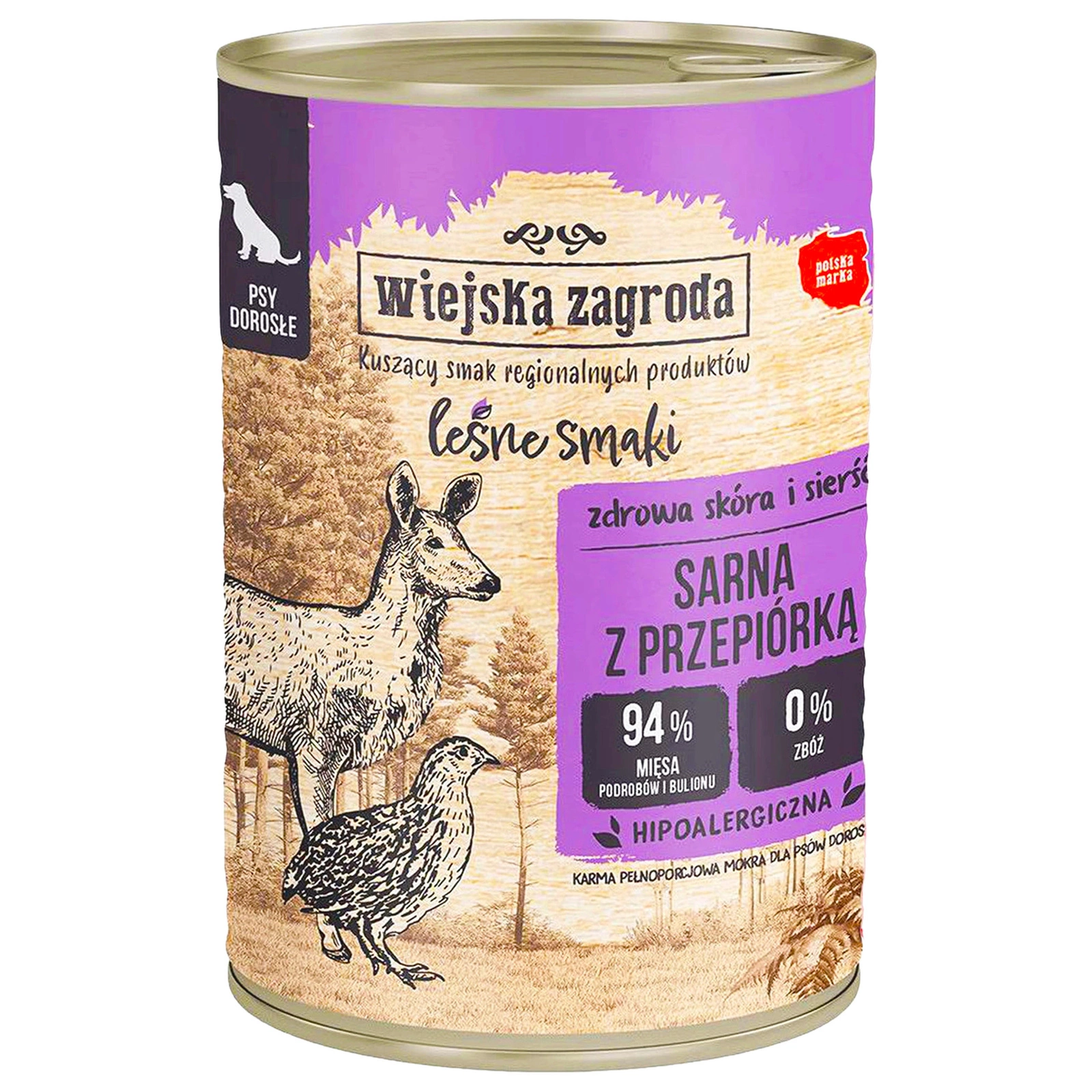 Wiejska Zagroda Leśne Smaki przepiórka, sarna 400 g