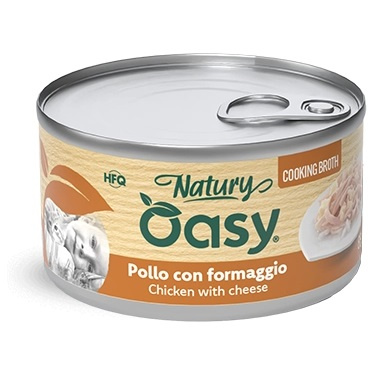 Oasy Natury Cooking Broth kurczak, ser w bulionie adult 85 g