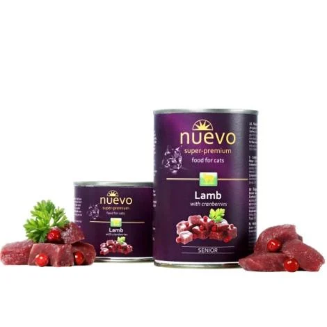 Nuevo jagnięcina z żurawiną kawałki senior 400 g × 6