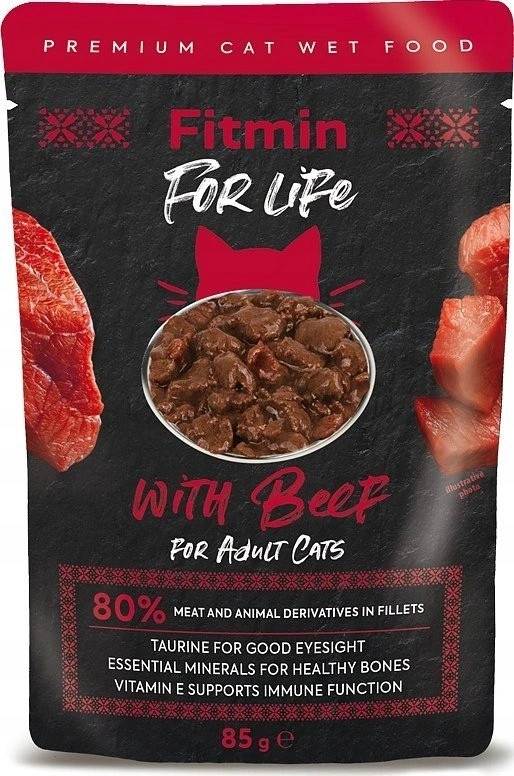 Fitmin For Life wołowina w sosie adult 85 g