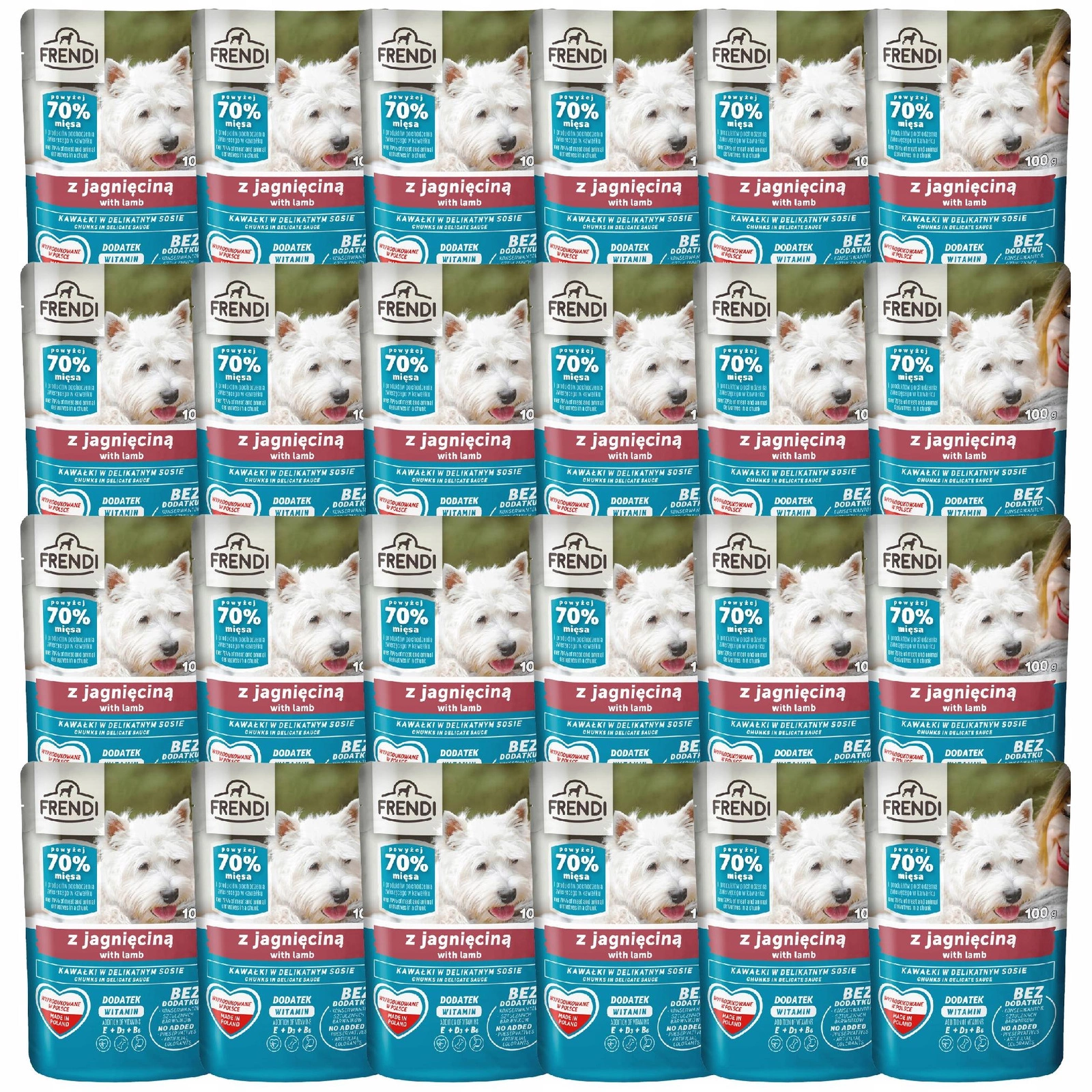 Pet Republic Frendi jagnięcina 100 g × 24