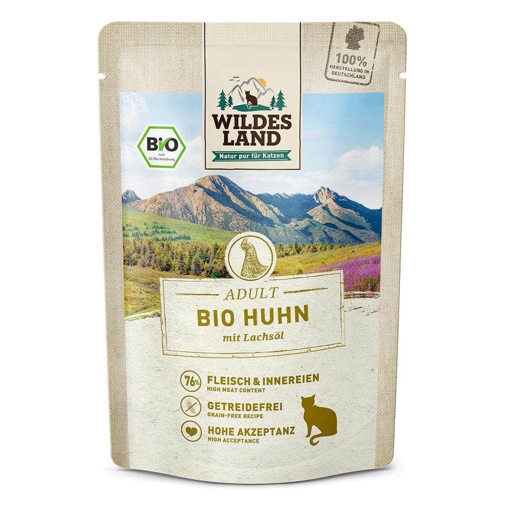 Wildes Land Bio kurczak adult 85 g