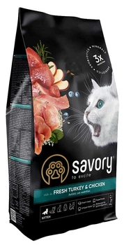 Savory indyk, kurczak kitten 2 kg