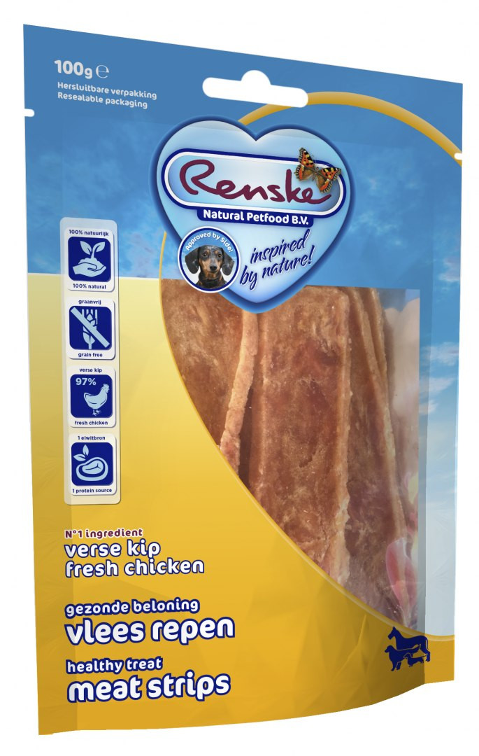 Renske Meat Strips kurczak 100 g