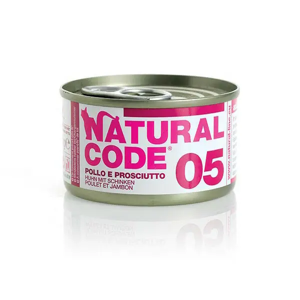 Natural Code kurczak, szynka w sosie adult 85 g