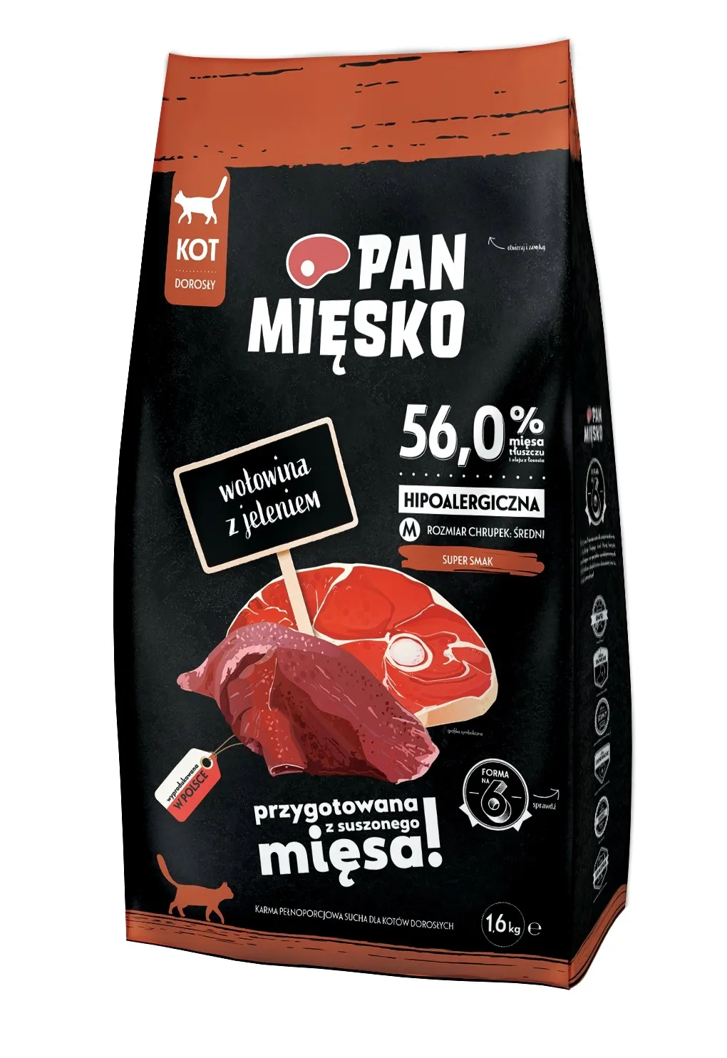 Pan Mięsko Sensitive wołowina z jeleniem adult 1,6 kg