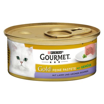 Purina Gourmet Gold jagnięcina z zieloną fasolą pasztet adult 85 g × 48