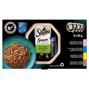 Sheba Sauce Collection mix smaków w sosie adult 85 g × 8