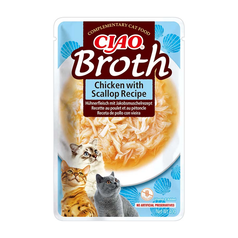 Inaba Ciao kurczak, przegrzebki w bulionie 40 g
