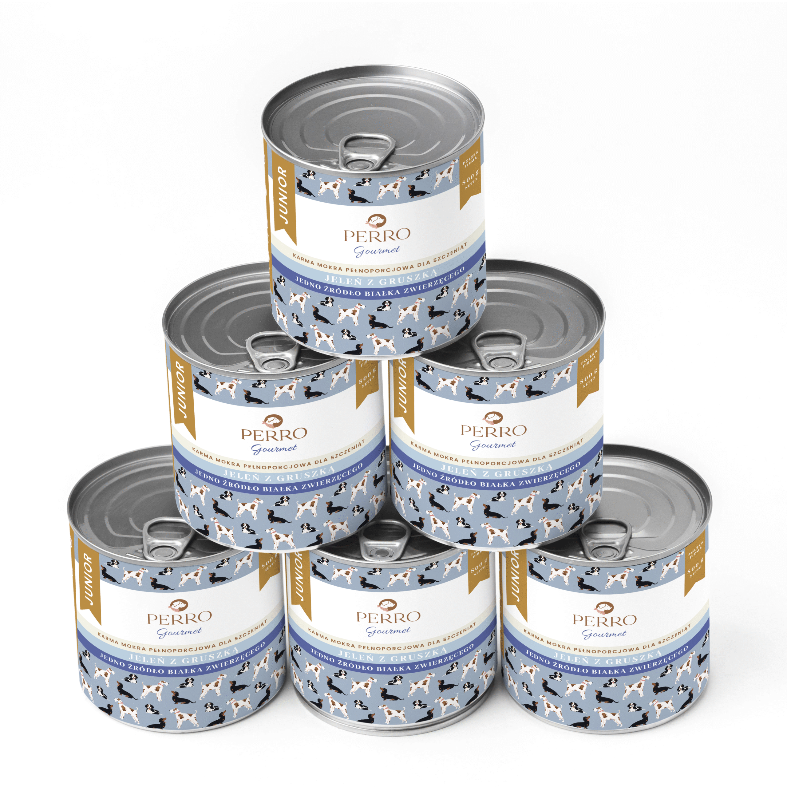 Perro Gourmet jeleń junior 800 g × 6