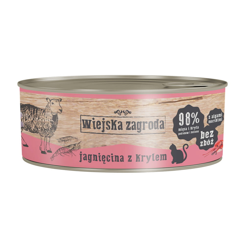 Wiejska Zagroda jagnięcina, kryl w bulionie adult 85 g