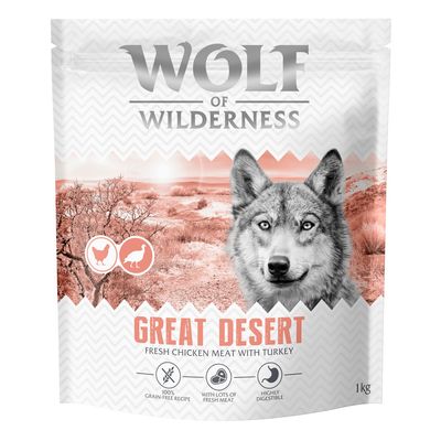 Wolf of Wilderness Great Desert indyk adult 1 kg × 4