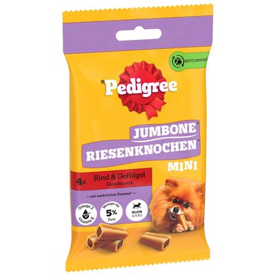 Pedigree Jumbone drób, wołowina adult małe rasy 40 g × 4