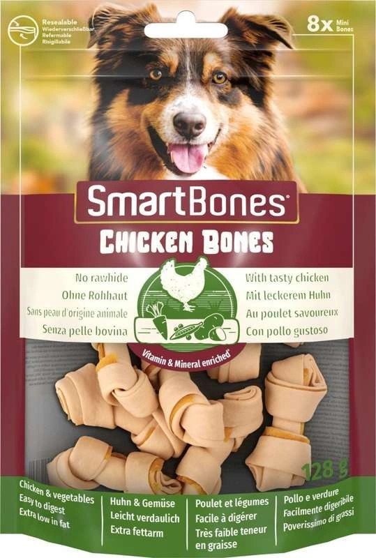 SmartBones kurczak małe rasy 16 g × 8