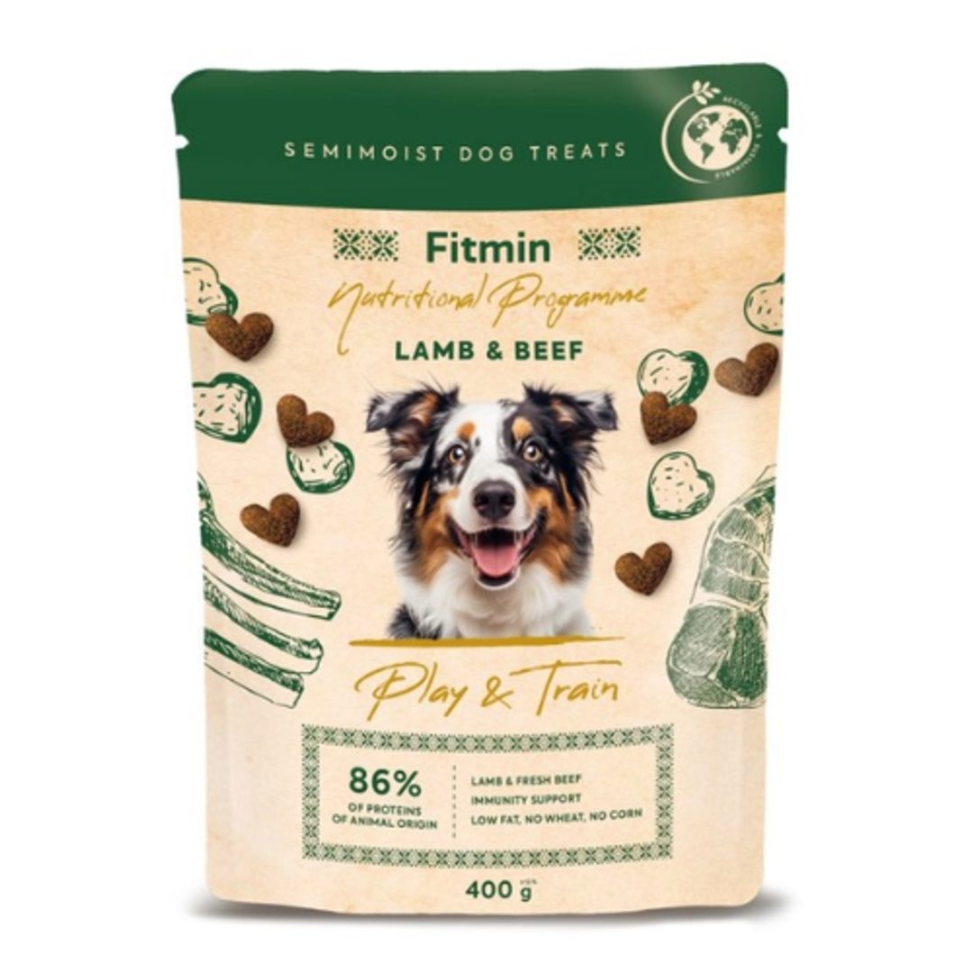 Fitmin For Life Play & Train jagnięcina, wołowina 400 g