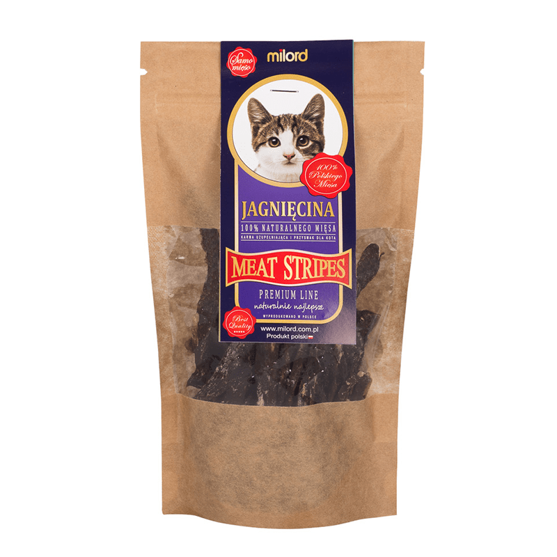 Milord Meat Stripes jagnięcina 40 g