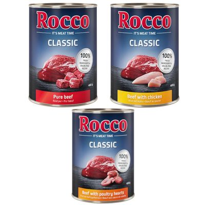 Rocco Classic drób, kurczak, wołowina adult 400 g × 6
