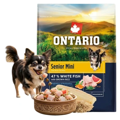 Ontario biała ryba senior małe rasy 2,25 kg