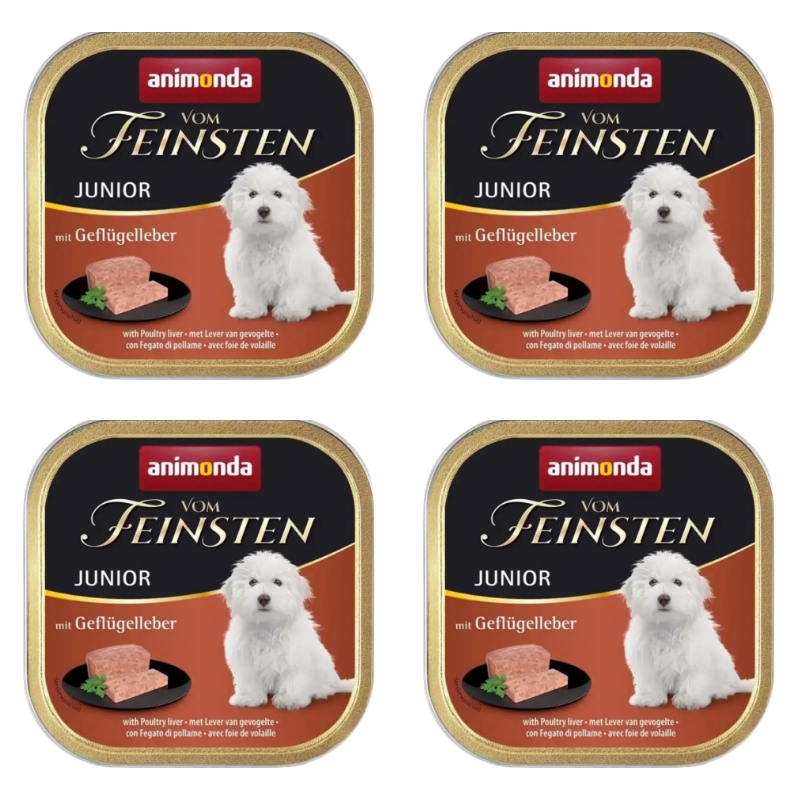 Animonda Vom Feinsten wątróbka drobiowa junior 150 g × 22