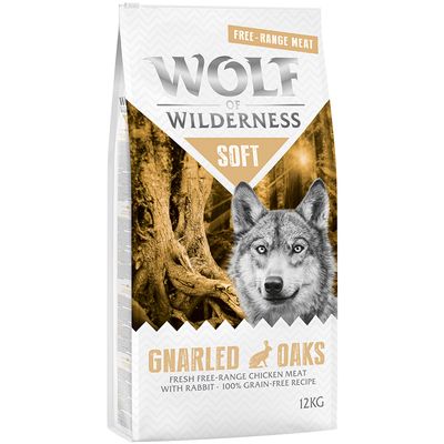 Wolf of Wilderness Soft – Gnarled Oaks królik, kurczak 12 kg