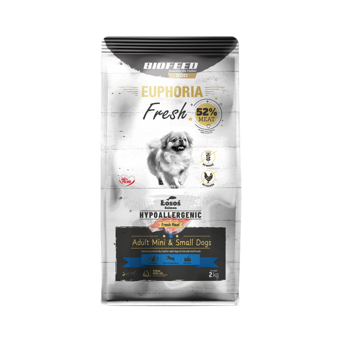 BioFeed Euphoria Fresh łosoś adult małe rasy 2 kg