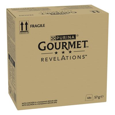 Purina Revelations mix smaków w galaretce adult 57 g × 48