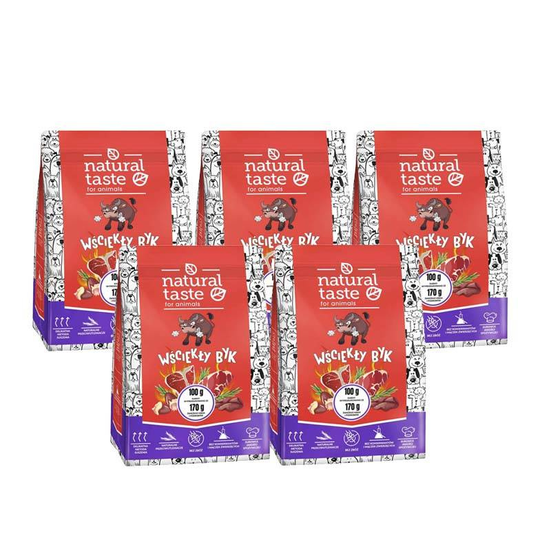 Natural Taste Wściekły Byk wołowina 1 kg × 5