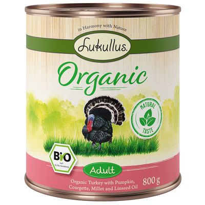 Lukullus Organic indyk adult 800 g × 6