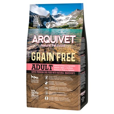 Arquivet Dog Grain Free łosoś adult 12 kg × 2