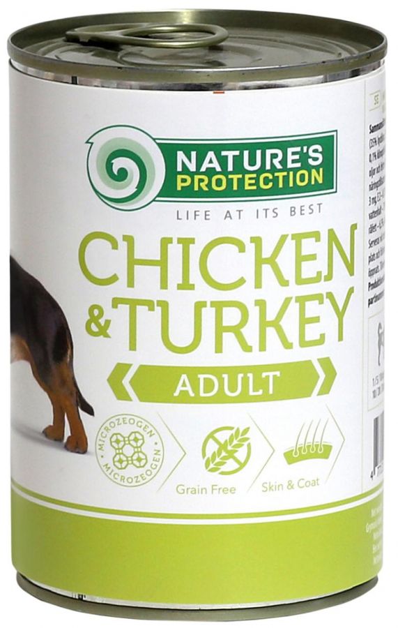 Nature's Protection kurczak, indyk adult 400 g
