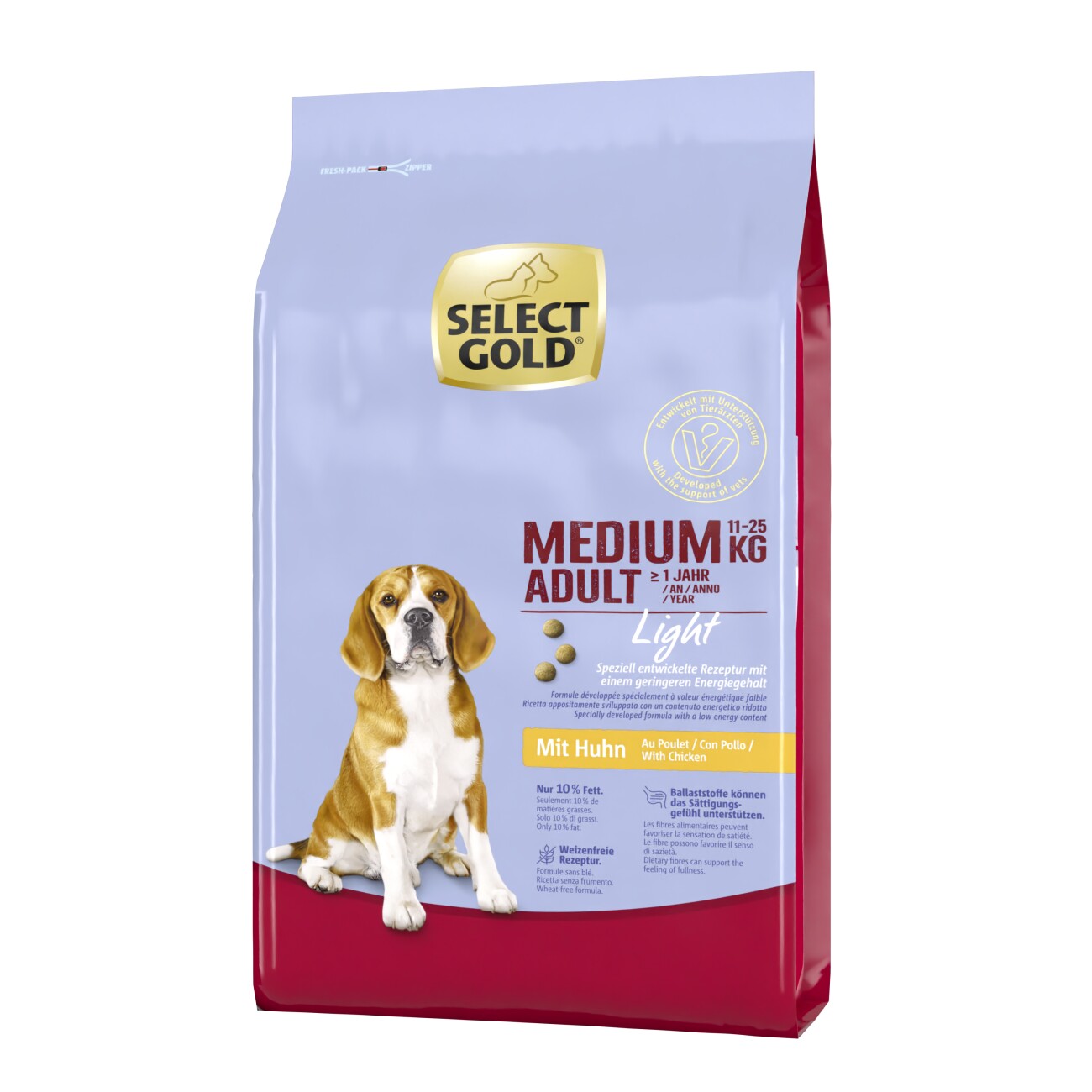 Select Gold Light kurczak adult średnie rasy 12 kg
