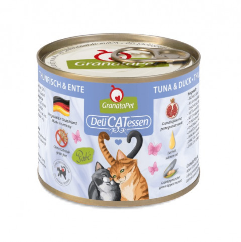 GranataPet DeliCatessen Sensitive kaczka, tuńczyk pasztet adult 200 g