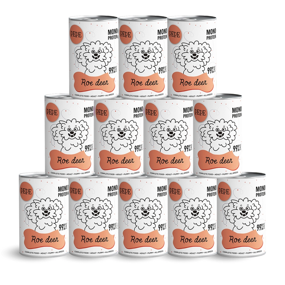 Paka Zwierzaka Pepe sarna 400 g × 12