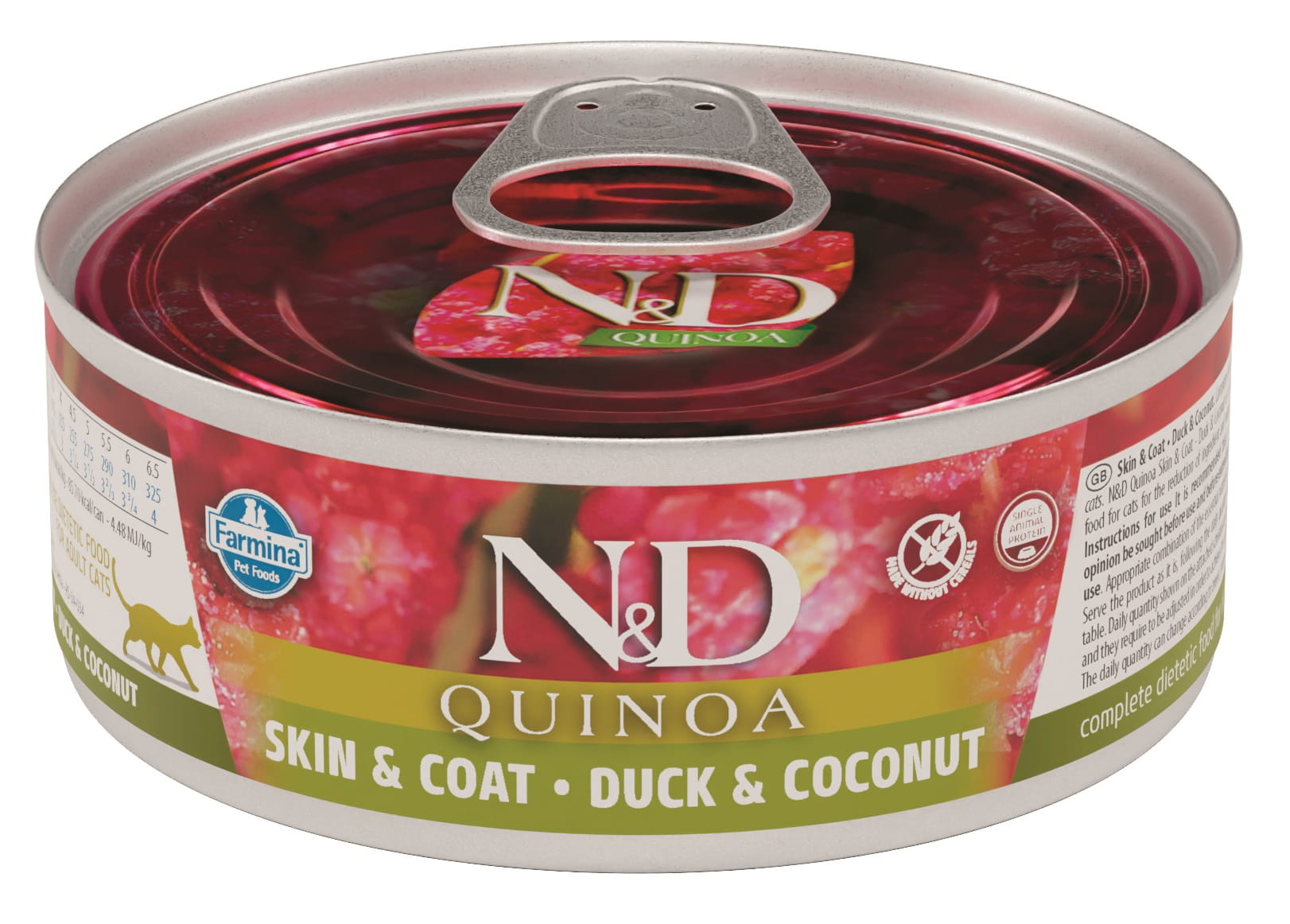Farmina N&D Quinoa Skin & Coat kaczka z quinoa pasztet adult 80 g