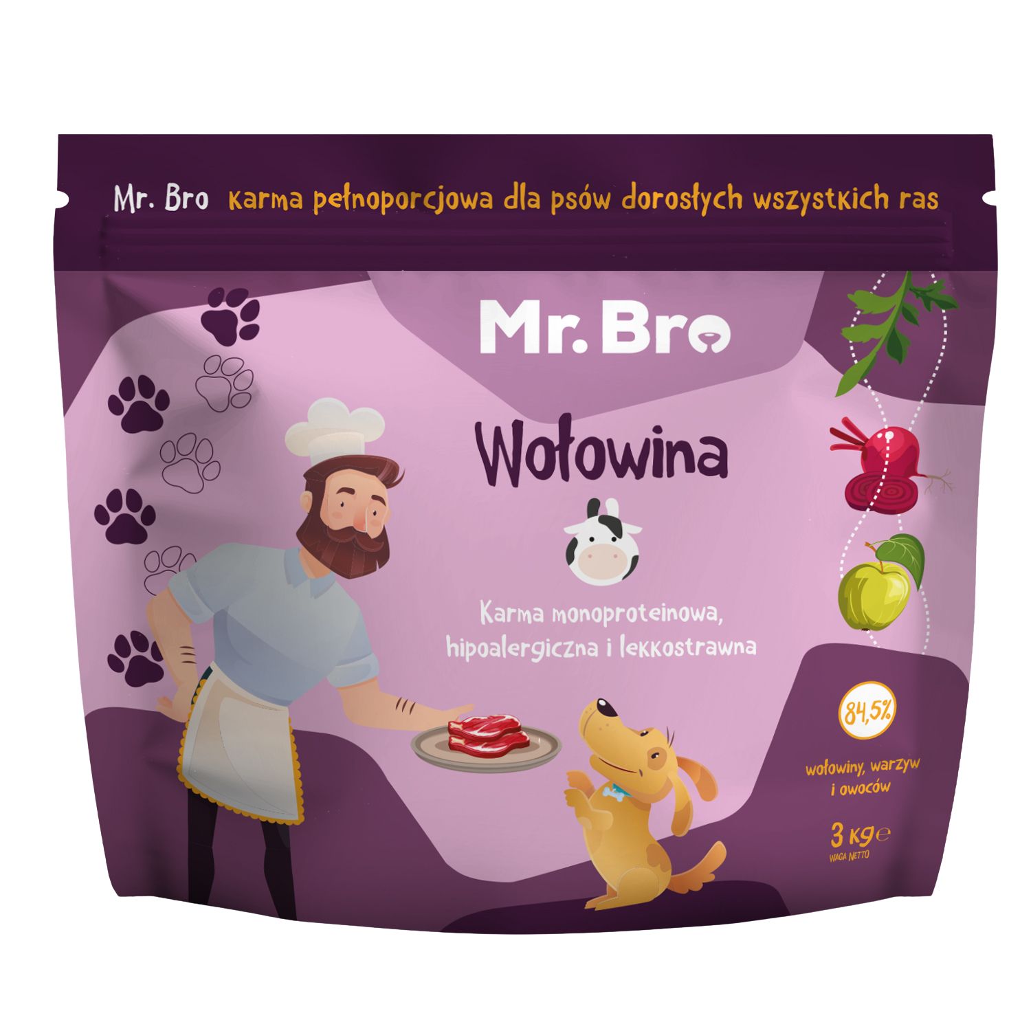 Mr. Bro wołowina adult 3 kg