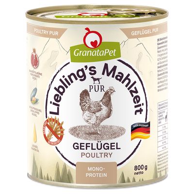 GranataPet Liebling's Mahlzeit drób 800 g × 12