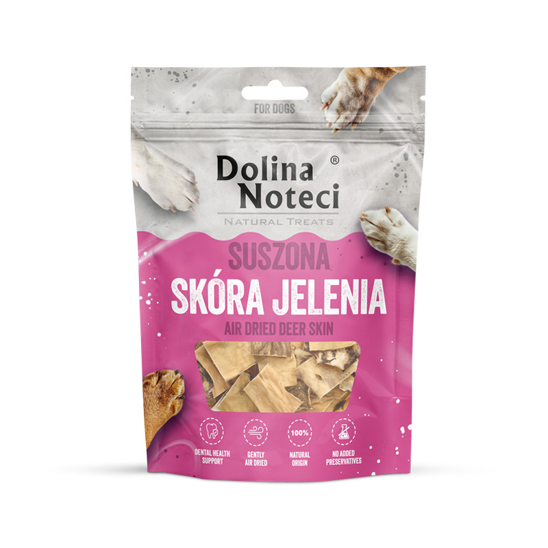 Dolina Noteci Natural Treats skóra jelenia 100 g