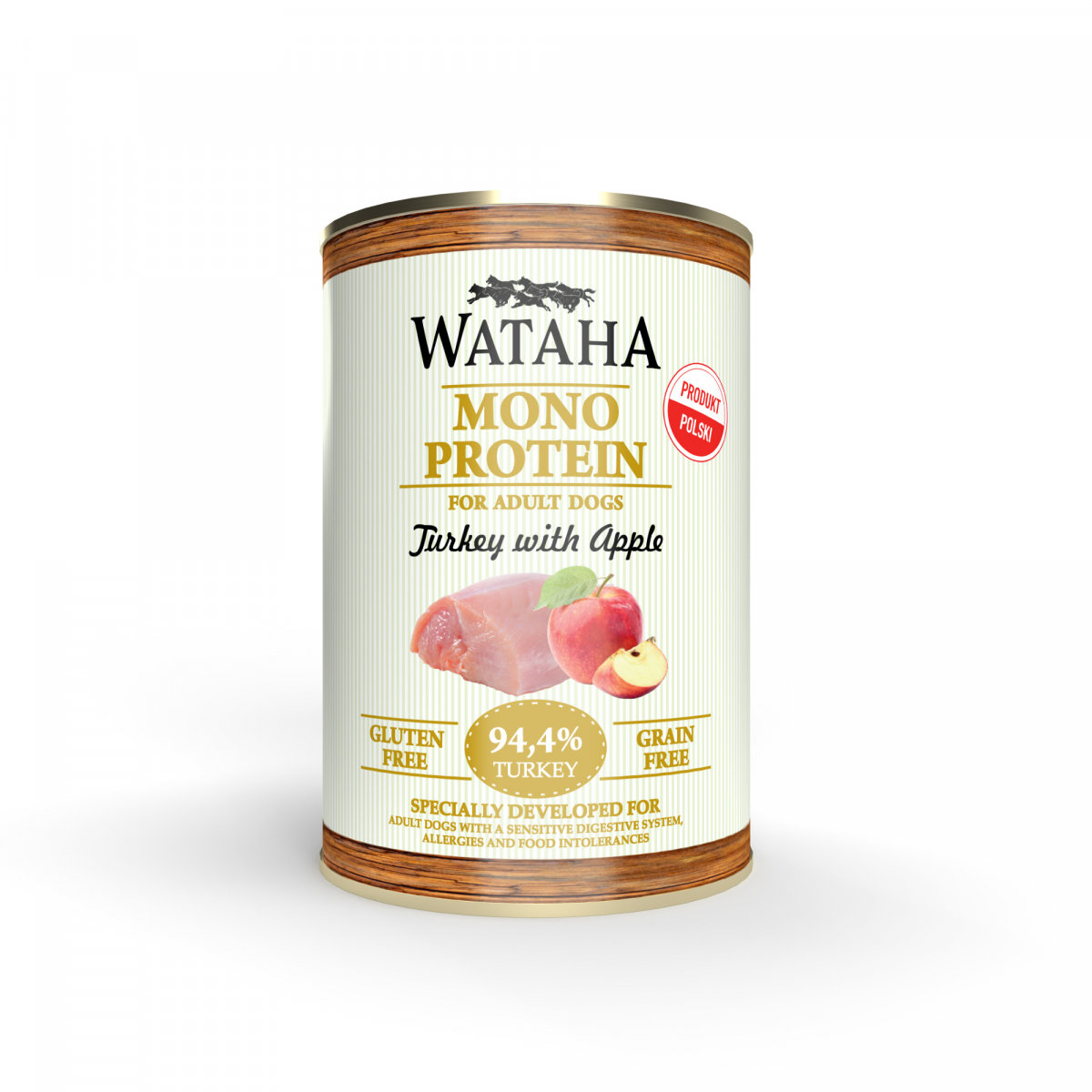 Wataha Mono indyk z jabłkiem adult 400 g