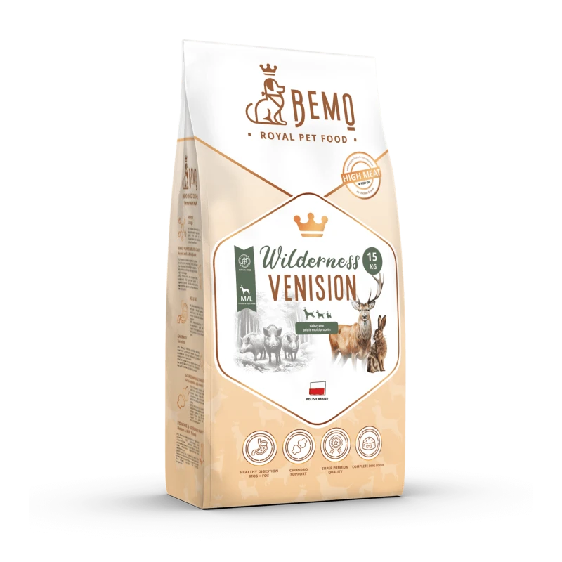 Bemo Wilderness dzik, jeleń, zając adult, średnie rasy, duże rasy 15 kg