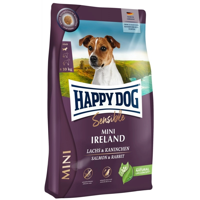 Happy Dog Sensible królik, łosoś adult małe rasy 10 kg