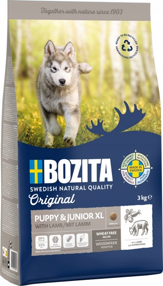 Bozita Original jagnięcina junior duże rasy 3 kg