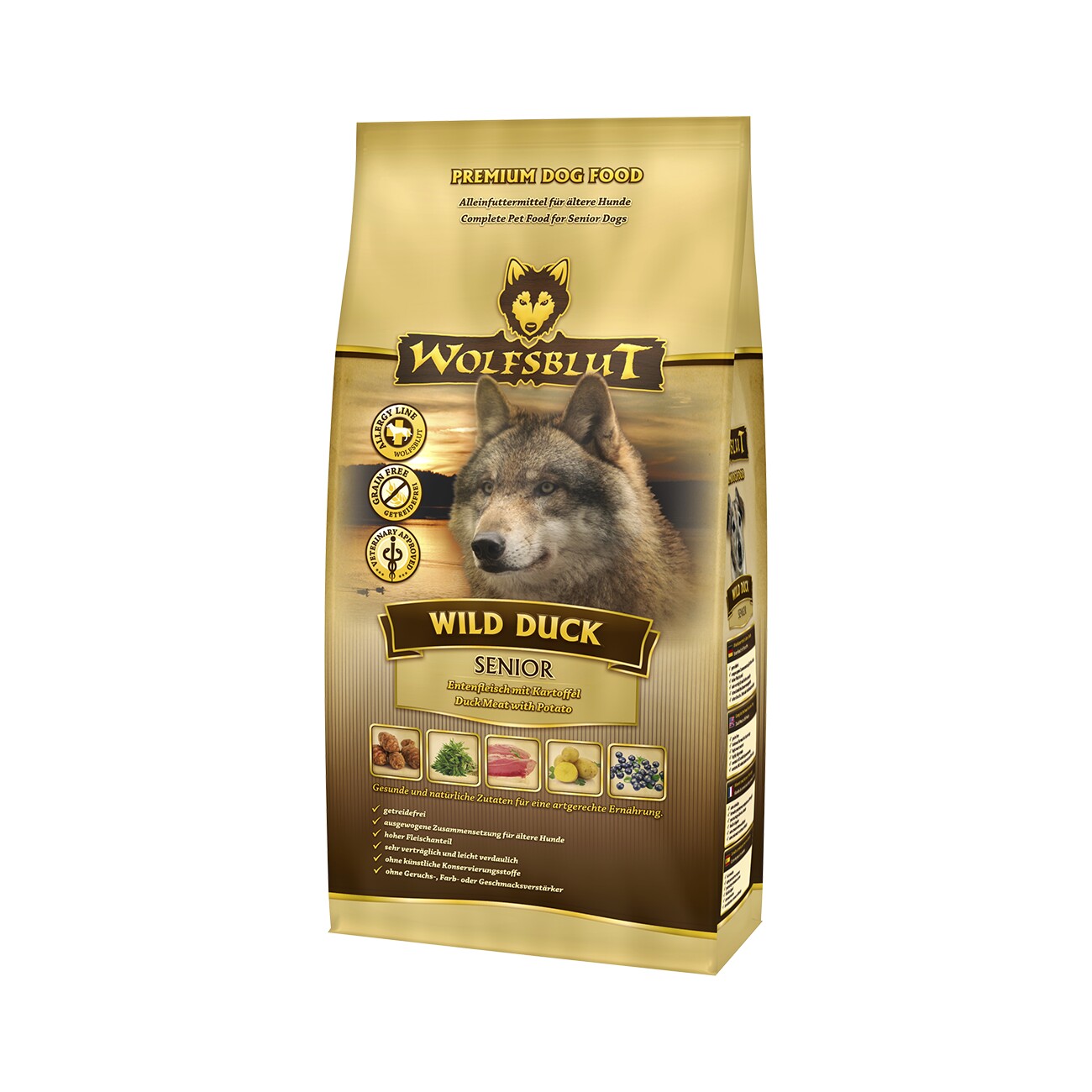 Wolfsblut Wild Duck kaczka senior 2 kg